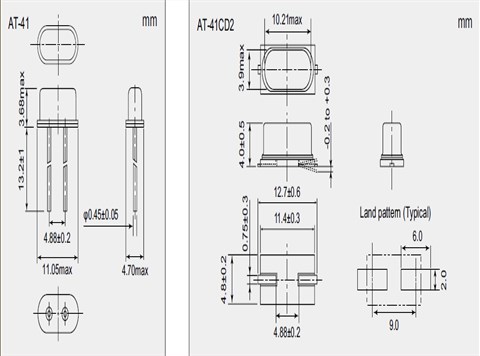 NDK晶振,插件晶振,AT-41晶振
