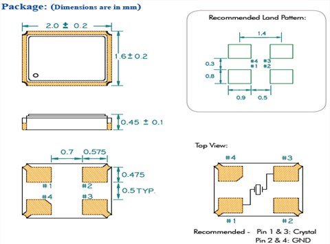 百利通亚陶晶振,2016晶振,FW,FWQ晶振