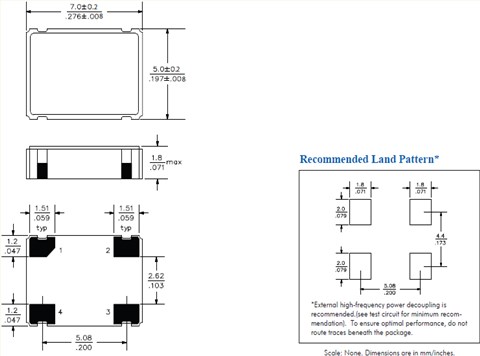 百利通亚陶晶振,有源晶振,S1613晶振