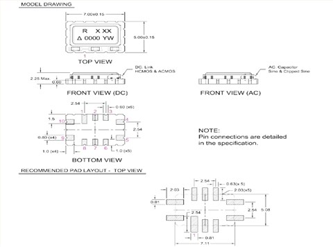 瑞康晶振,温补晶振,CFPT9000晶振