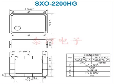 SMI晶振,SXO-2200HG温补晶体振荡器,医疗设备应用晶振