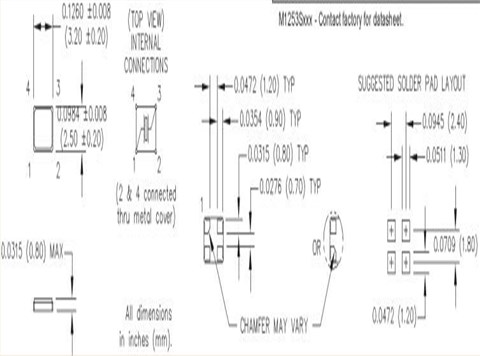 MTRONPTI晶振,M12532DG12-19.200000,3225mm,6G接收器晶振