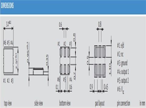 Jauch晶振,HCSL晶振,O100.000-JOH32-B-3.3-T1-IP-LF,6G基站晶振