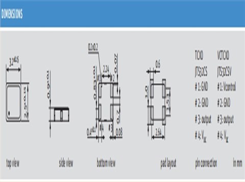 Jauch|O 18.432-JTS32CSV-F-K-3.3-1510-1015-LF|Oscillator