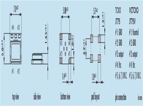 JAUCH|O 12.6-JT75V-B-A-3.3-LF|Oscillator Crystal