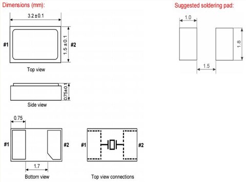 12.87143|KX-327NHT|32.768KHz|9.0pF|格耶晶振