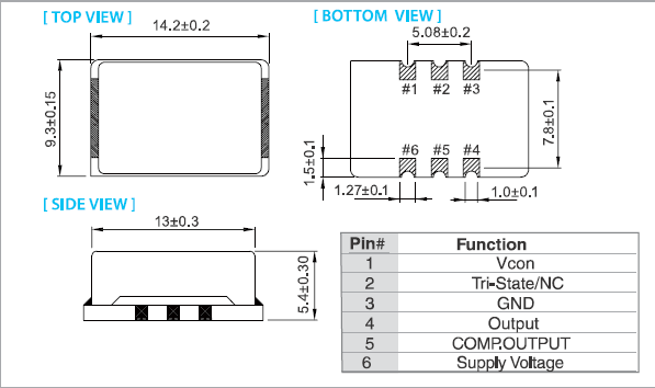 VK-Type 14.2_9.3 VCXO