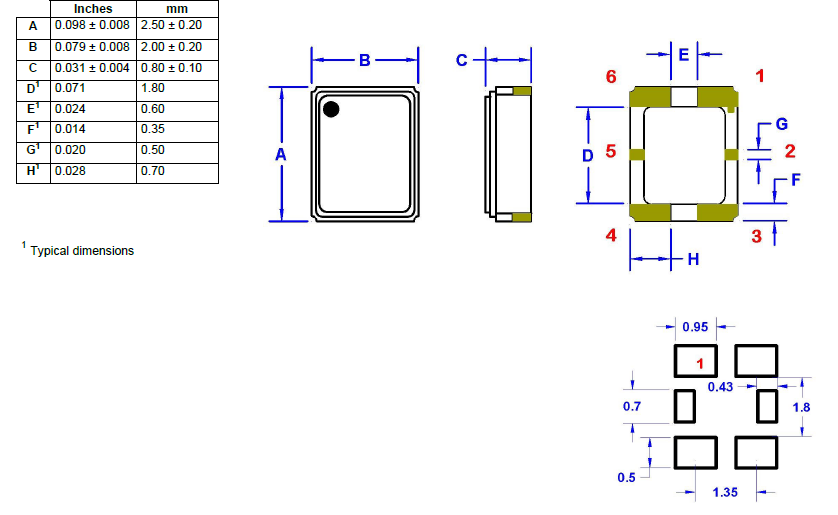 ncf4 2520B TCXO