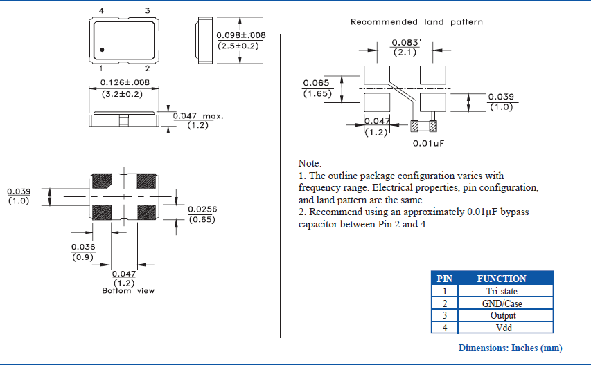 ASE2series 3.2-2.5-1.2 XO OSC