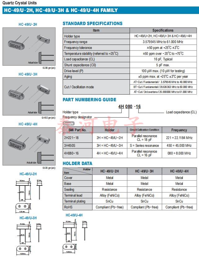 HC-49_U-2H，HC-49_U-3H,HC-49_U-4H