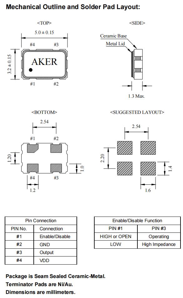 S525020-32.768K-X-15-R|32.768KHz|2.5V|AKER品牌